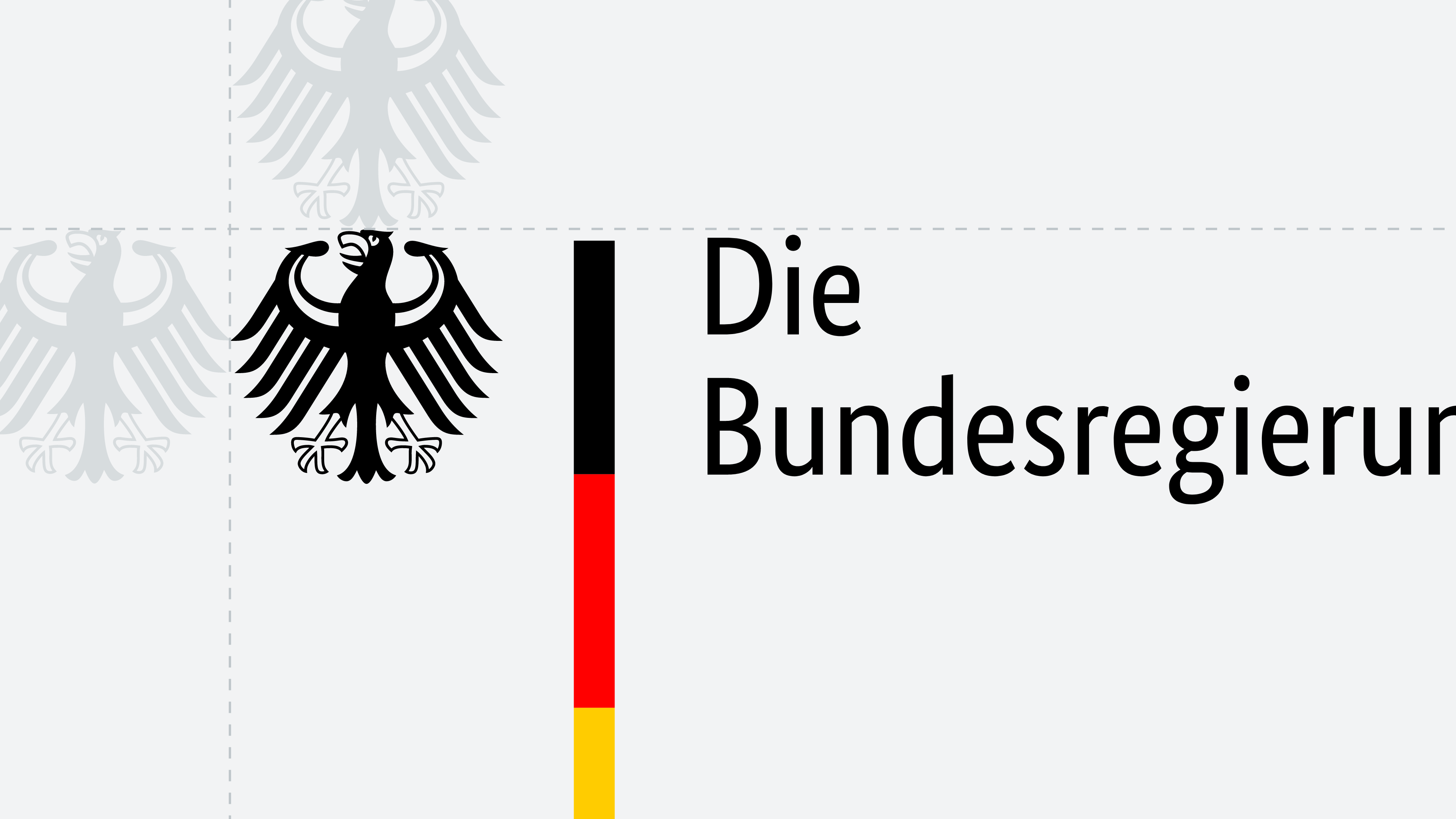 Eigenanbau und Modellversuch - Bundesregierung einigt sich auf Eckpunkte zu Cannabis Zwei-Säulen-Modell zu Cannabis Grafik zeigt den Bundesadler schwarz auf weißen Hintergrund, davon recht die Farben schwarz, rot, gelb für die deutsche Flagge und daneben steht ,,DIE BUNDESREGIRUNG,,